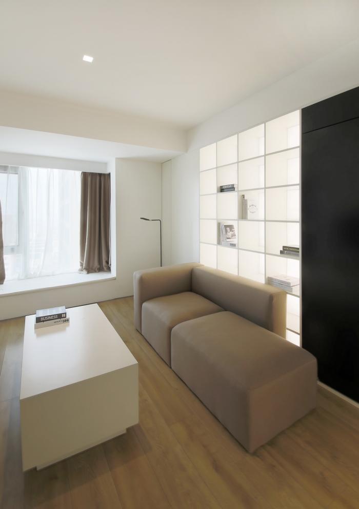 BIM建筑|46㎡北京旧房改造,90后单身女孩极简空间 / 无名创想联盟 BIM建筑|46㎡北京旧房改造,90后单身女孩极简空间 / 无名创想联盟