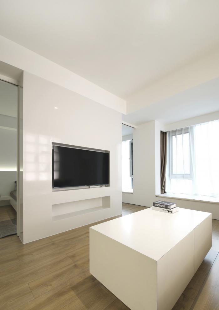 BIM建筑|46㎡北京旧房改造,90后单身女孩极简空间 / 无名创想联盟 BIM建筑|46㎡北京旧房改造,90后单身女孩极简空间 / 无名创想联盟