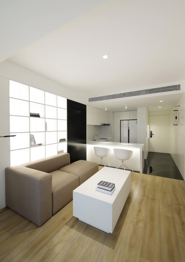 BIM建筑|46㎡北京旧房改造,90后单身女孩极简空间 / 无名创想联盟 BIM建筑|46㎡北京旧房改造,90后单身女孩极简空间 / 无名创想联盟