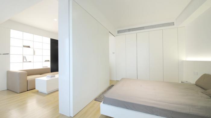 BIM建筑|46㎡北京旧房改造,90后单身女孩极简空间 / 无名创想联盟 BIM建筑|46㎡北京旧房改造,90后单身女孩极简空间 / 无名创想联盟