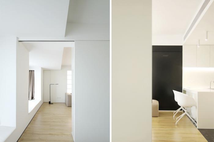 BIM建筑|46㎡北京旧房改造,90后单身女孩极简空间 / 无名创想联盟 BIM建筑|46㎡北京旧房改造,90后单身女孩极简空间 / 无名创想联盟