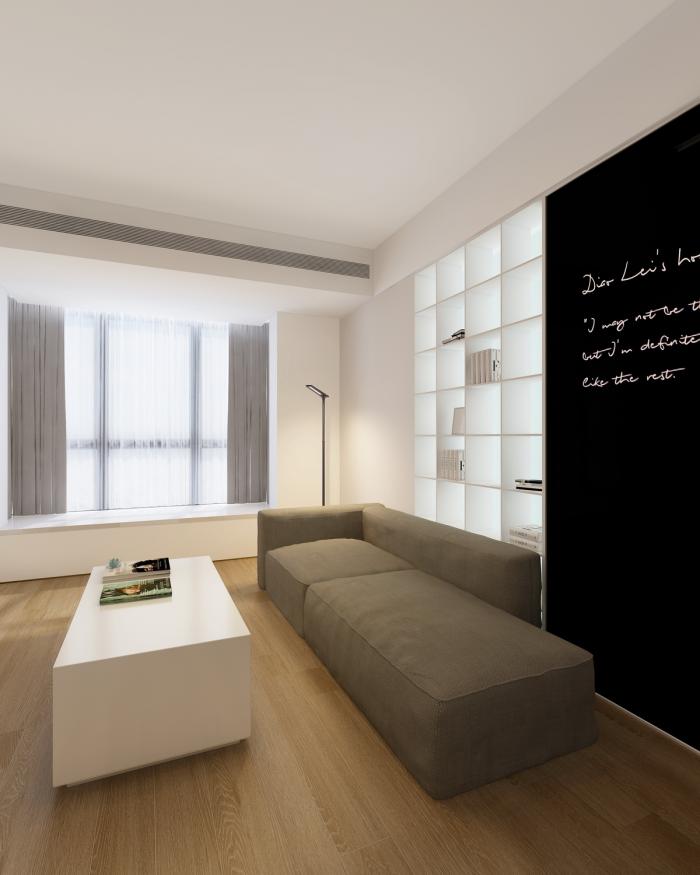 BIM建筑|46㎡北京旧房改造,90后单身女孩极简空间 / 无名创想联盟 BIM建筑|46㎡北京旧房改造,90后单身女孩极简空间 / 无名创想联盟