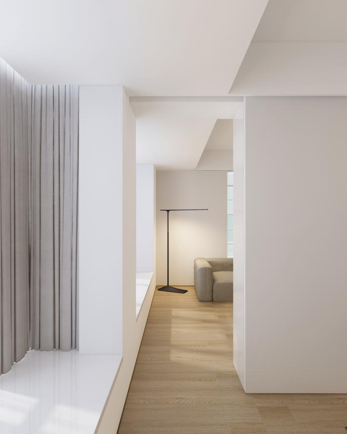 BIM建筑|46㎡北京旧房改造,90后单身女孩极简空间 / 无名创想联盟 BIM建筑|46㎡北京旧房改造,90后单身女孩极简空间 / 无名创想联盟