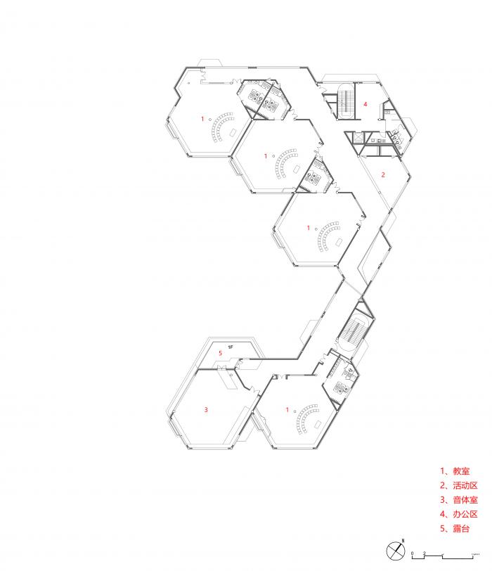BIM建筑|简单几何勾勒而成的六边形“蜂巢”:杭州浦乐幼儿园杨家墩分园 / goa大象设计 BIM建筑|简单几何勾勒而成的六边形“蜂巢”:杭州浦乐幼儿园杨家墩分园 / goa大象设计