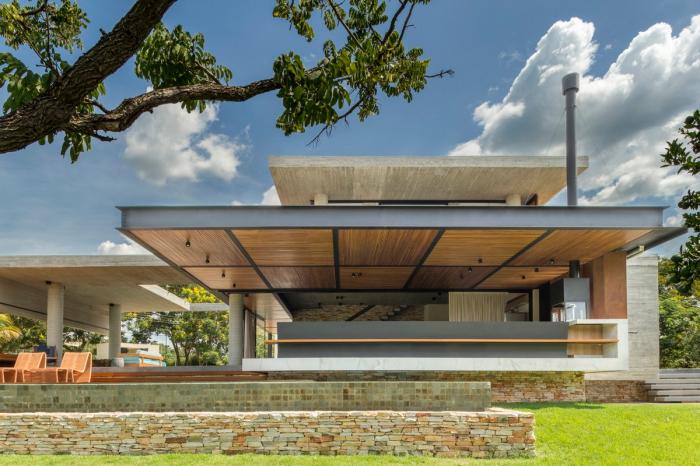 BIM建筑|依阶层创造,水平嵌套的空间:巴西“电影”住宅 BIM建筑|依阶层创造,水平嵌套的空间:巴西“电影”住宅