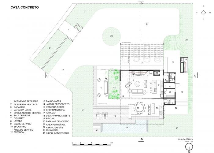 BIM建筑|依阶层创造,水平嵌套的空间:巴西“电影”住宅 BIM建筑|依阶层创造,水平嵌套的空间:巴西“电影”住宅