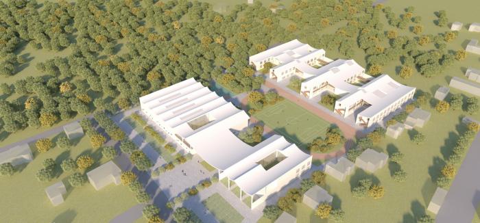 BIM建筑|捷克 LOŠBATES 小学设计竞标方案:延续 - 渗透 - 共享 / 平时建筑事务所 BIM建筑|捷克 LOŠBATES 小学设计竞标方案:延续 - 渗透 - 共享 / 平时建筑事务所