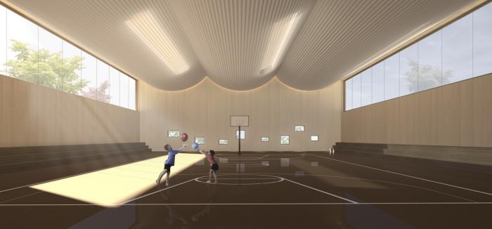 BIM建筑|捷克 LOŠBATES 小学设计竞标方案:延续 - 渗透 - 共享 / 平时建筑事务所 BIM建筑|捷克 LOŠBATES 小学设计竞标方案:延续 - 渗透 - 共享 / 平时建筑事务所