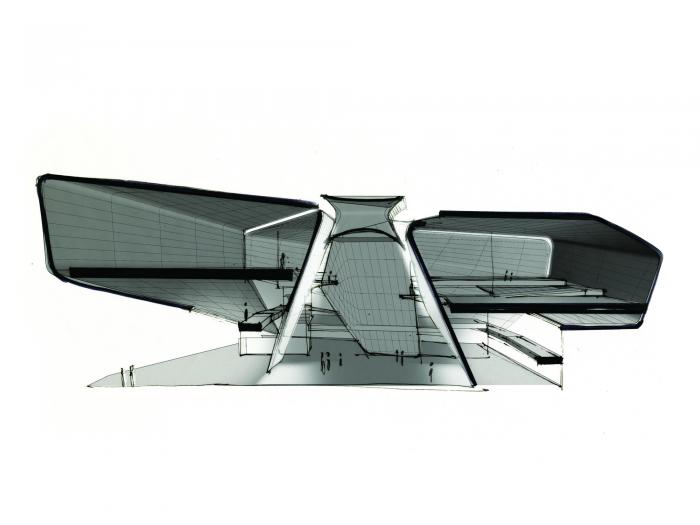 BIM建筑|如“风车”般旋转:美国奥林匹克博物馆 / DS+R BIM建筑|如“风车”般旋转:美国奥林匹克博物馆 / DS+R