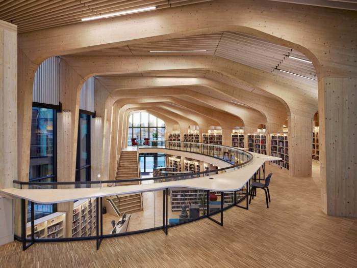 BIM建筑|挪威收藏图书馆:垂直木材编织出柔和立面 / Helen & Hard BIM建筑|挪威收藏图书馆:垂直木材编织出柔和立面 / Helen & Hard