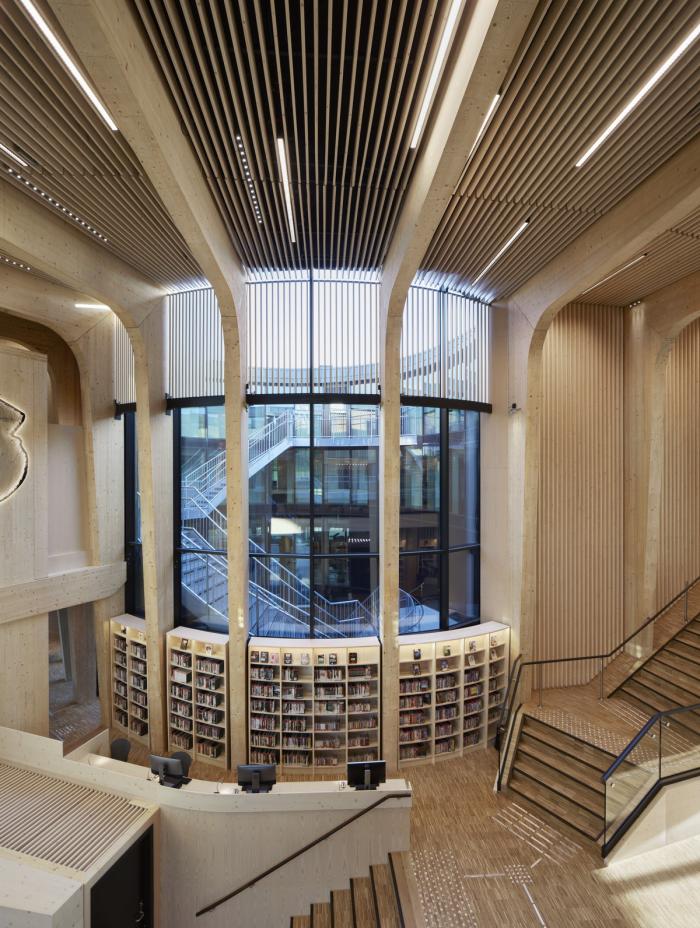 BIM建筑|挪威收藏图书馆:垂直木材编织出柔和立面 / Helen & Hard BIM建筑|挪威收藏图书馆:垂直木材编织出柔和立面 / Helen & Hard