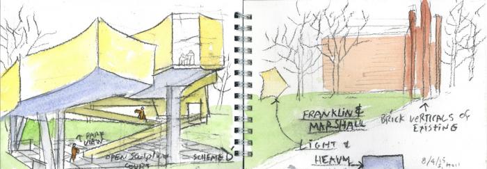 BIM建筑|轻盈飞动,绕古树而生,温特视觉艺术楼 / 斯蒂文·霍尔建筑事务所 BIM建筑|轻盈飞动,绕古树而生,温特视觉艺术楼 / 斯蒂文·霍尔建筑事务所