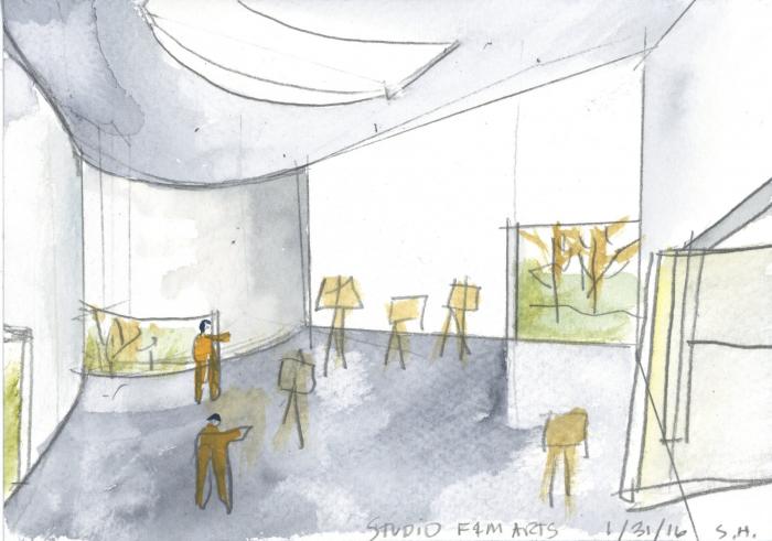 BIM建筑|轻盈飞动,绕古树而生,温特视觉艺术楼 / 斯蒂文·霍尔建筑事务所 BIM建筑|轻盈飞动,绕古树而生,温特视觉艺术楼 / 斯蒂文·霍尔建筑事务所