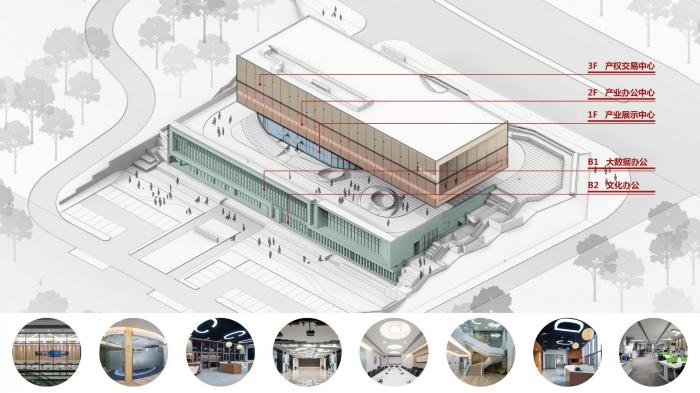 BIM建筑|版权云工作基地——国内首发国家数字音像传播服务平台 / 上海华都建筑规划设计 BIM建筑|版权云工作基地——国内首发国家数字音像传播服务平台 / 上海华都建筑规划设计