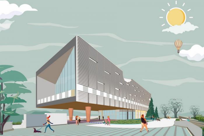 BIM建筑|版权云工作基地——国内首发国家数字音像传播服务平台 / 上海华都建筑规划设计 BIM建筑|版权云工作基地——国内首发国家数字音像传播服务平台 / 上海华都建筑规划设计