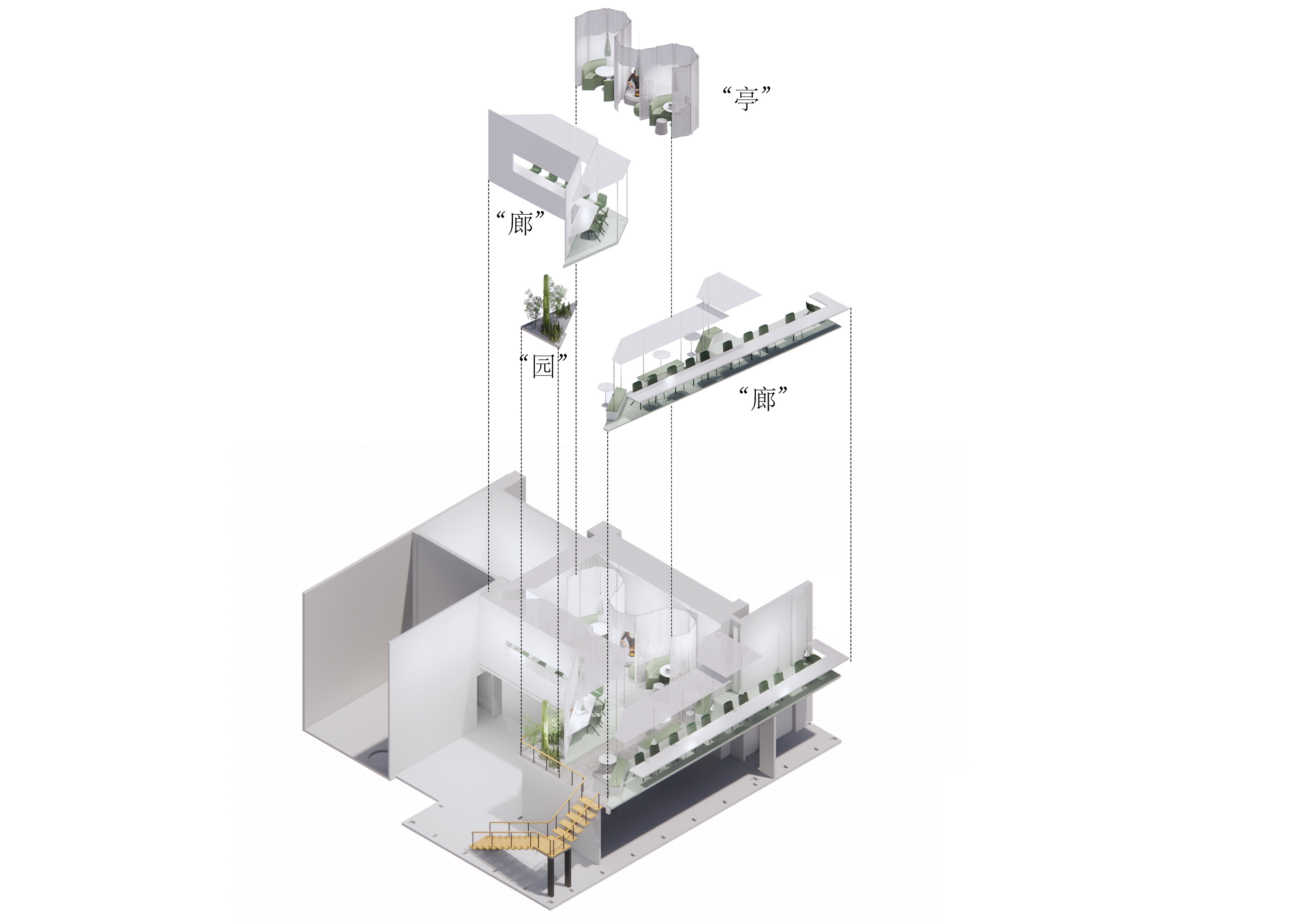 BIM建筑|“云廊”空中自习室 / 平介设计 BIM建筑|“云廊”空中自习室 / 平介设计