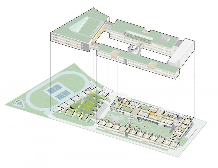 BIM建筑|秩序的启迪——上海市高安路第一小学华展校区 / 山水秀建筑事务所 BIM建筑|秩序的启迪——上海市高安路第一小学华展校区 / 山水秀建筑事务所