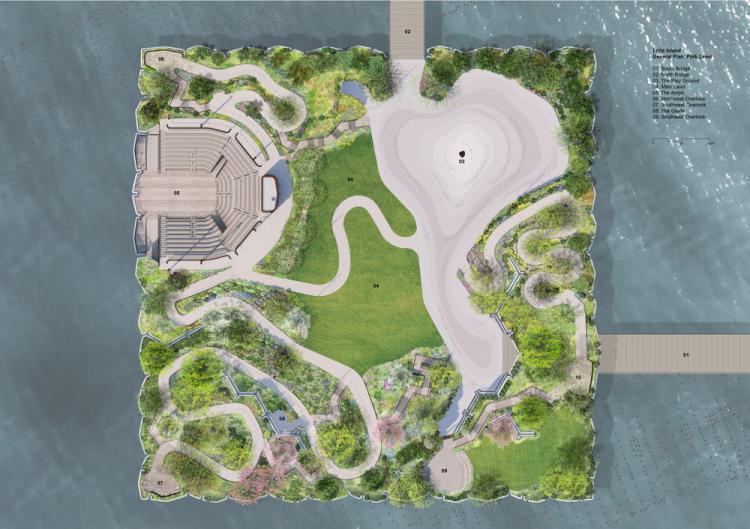 BIM建筑|鬼才建筑师Heatherwick新作:哈德逊河小岛公园/Heatherwick studio BIM建筑|鬼才建筑师Heatherwick新作:哈德逊河小岛公园/Heatherwick studio