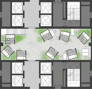 BIM建筑|七个小房子 · 高层青年公寓共享中庭改造 | 柒合设计 建筑鉴赏 第30张-BIM建筑网 BIM建筑|七个小房子 · 高层青年公寓共享中庭改造 | 柒合设计 建筑鉴赏 第30张