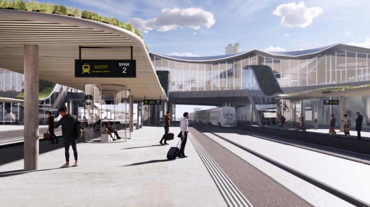 BIM建筑|用一叶屋顶整合的交通枢纽/BIG BIM建筑|用一叶屋顶整合的交通枢纽/BIG