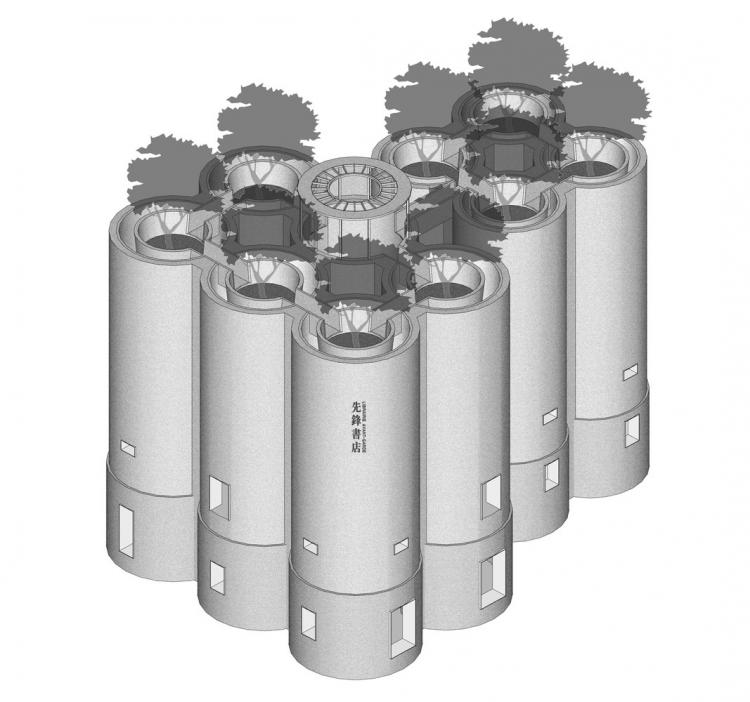 BIM建筑|南京园博园先锋筒仓书店 / 中国建筑设计研究院 建筑鉴赏 第2张-BIM建筑网 BIM建筑|南京园博园先锋筒仓书店 / 中国建筑设计研究院 建筑鉴赏 第2张