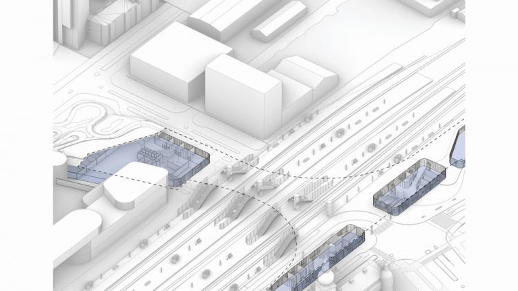 BIM建筑|用一叶屋顶整合的交通枢纽/BIG BIM建筑|用一叶屋顶整合的交通枢纽/BIG
