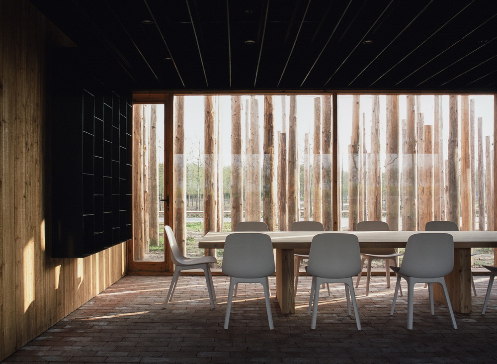 BIM建筑|树林里的图书室:自然向建筑的转译/空间里 BIM建筑|树林里的图书室:自然向建筑的转译/空间里