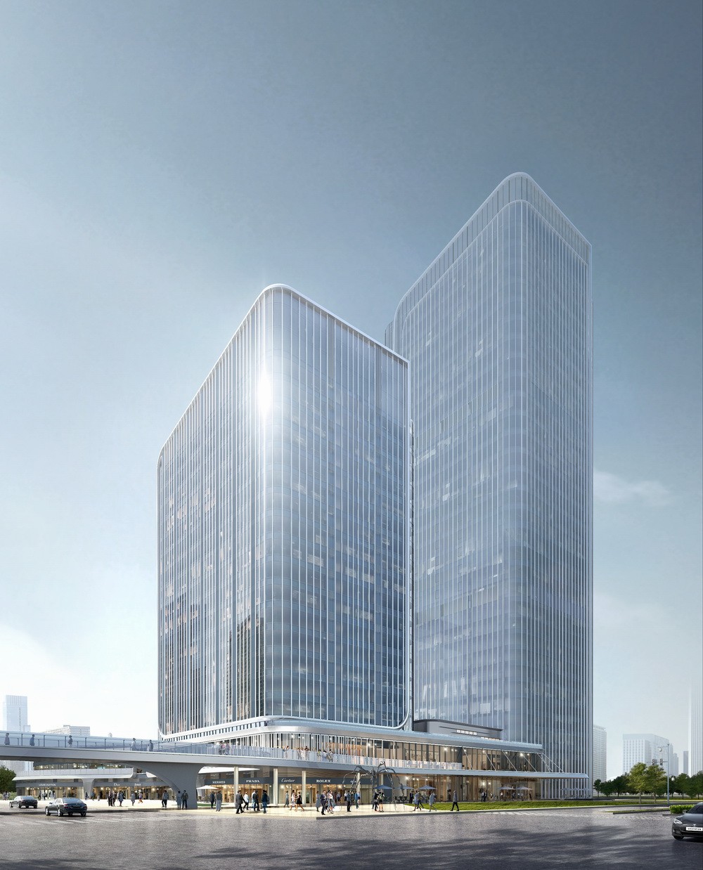 BIM建筑|招商蛇口西安丝路中心/上海三益 BIM建筑|招商蛇口西安丝路中心/上海三益