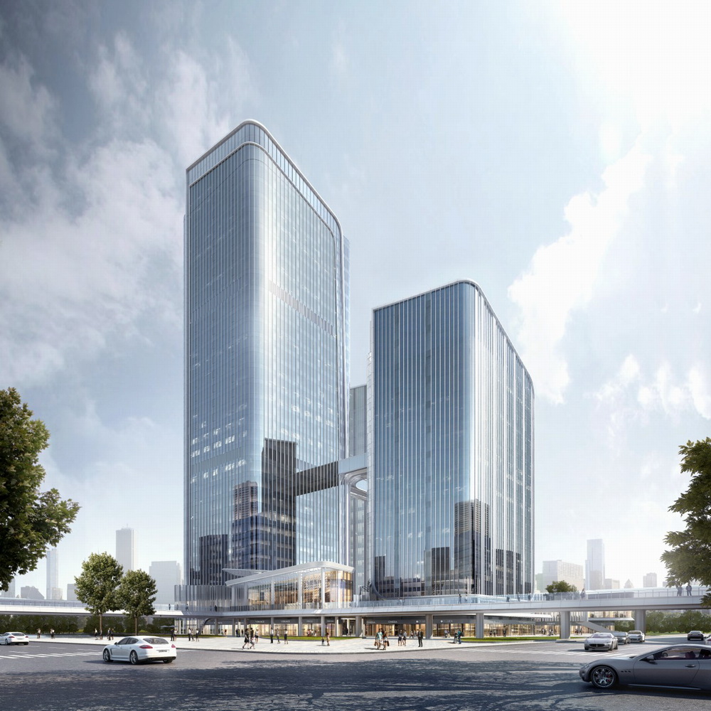 BIM建筑|招商蛇口西安丝路中心/上海三益 BIM建筑|招商蛇口西安丝路中心/上海三益