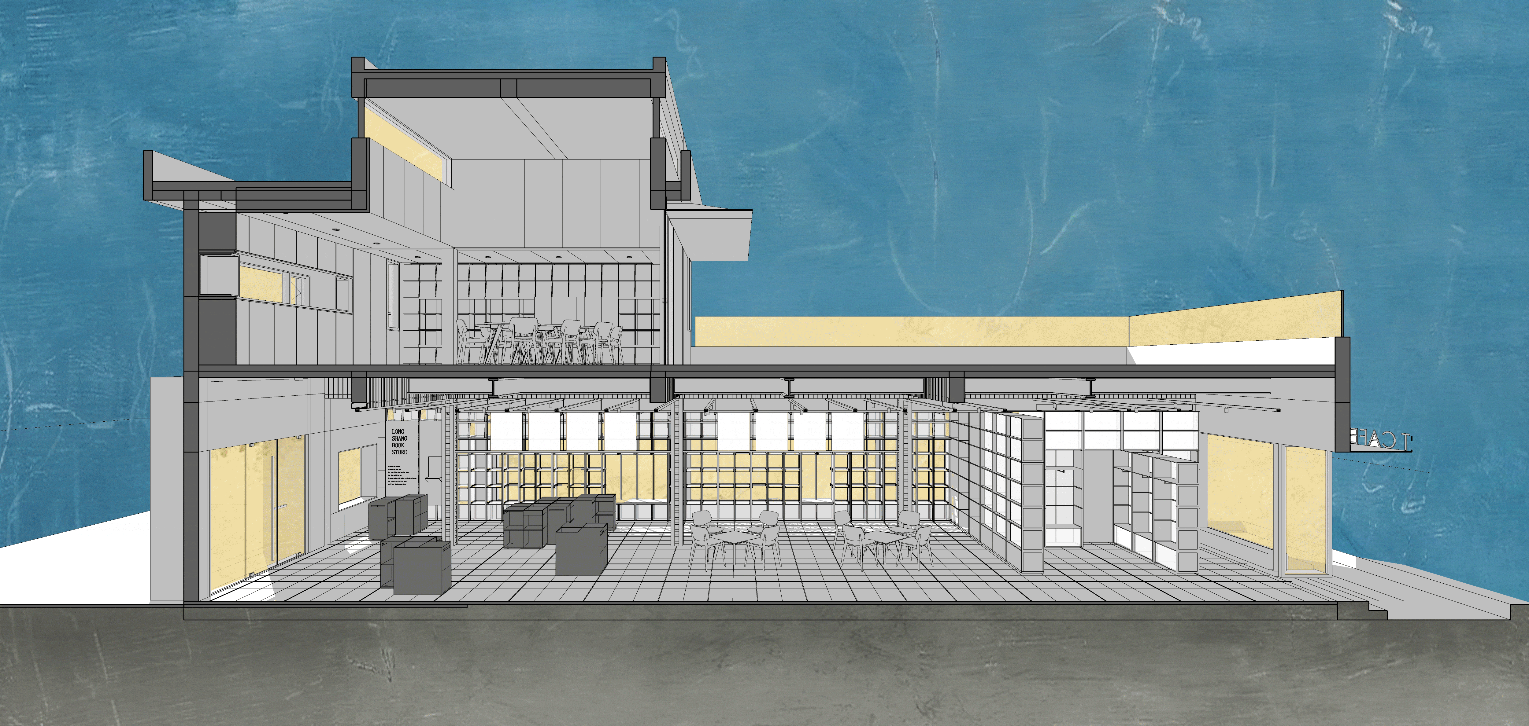 BIM建筑|华东理工大学陇上书店建筑更新—光与记忆的场所重塑/畎亩建筑 BIM建筑|华东理工大学陇上书店建筑更新—光与记忆的场所重塑/畎亩建筑