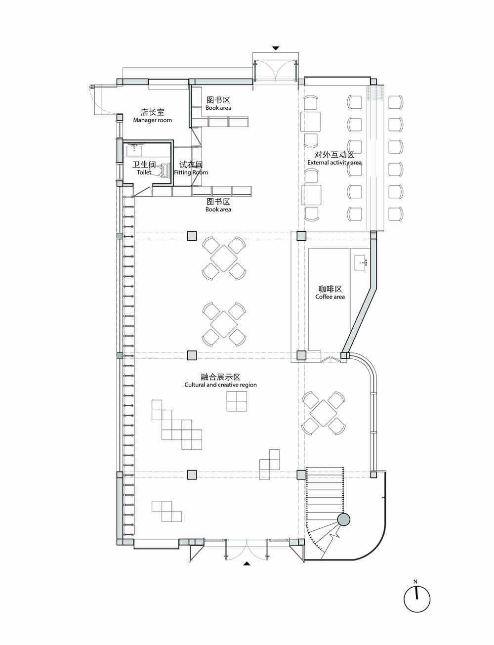 BIM建筑|华东理工大学陇上书店建筑更新—光与记忆的场所重塑/畎亩建筑 BIM建筑|华东理工大学陇上书店建筑更新—光与记忆的场所重塑/畎亩建筑