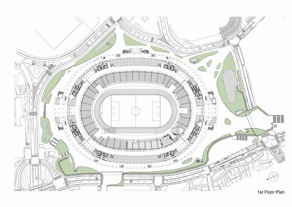BIM建筑|【东京奥运会开幕】日本国立竞技场 / 大成建设 + 梓设计 + 隈研吾建筑都市设计事务所 BIM建筑|【东京奥运会开幕】日本国立竞技场 / 大成建设 + 梓设计 + 隈研吾建筑都市设计事务所