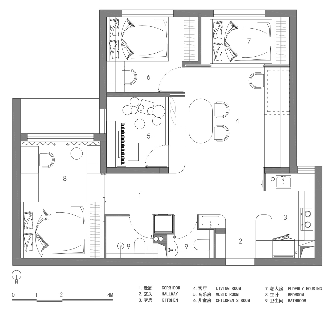 BIM建筑|「 蓝境 」克莱因蓝下的流线型音乐之家/戏构建筑设计工作室 BIM建筑|「 蓝境 」克莱因蓝下的流线型音乐之家/戏构建筑设计工作室