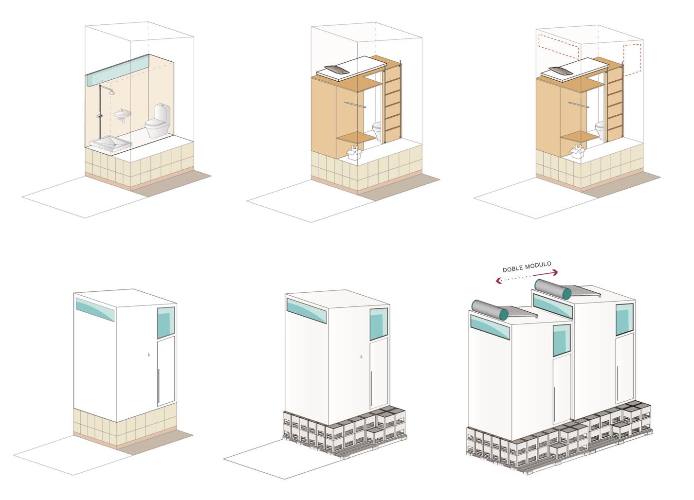 BIM建筑|模块舱体,医护人员临时空间 / Revolution BIM建筑|模块舱体,医护人员临时空间 / Revolution