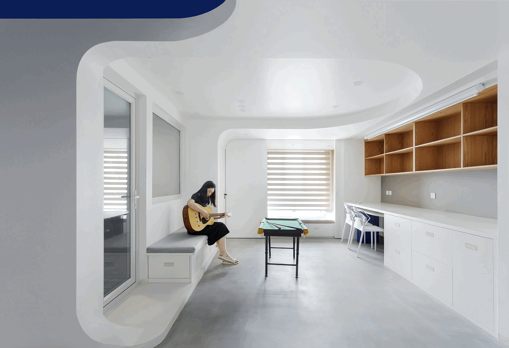 BIM建筑|「 蓝境 」克莱因蓝下的流线型音乐之家/戏构建筑设计工作室 BIM建筑|「 蓝境 」克莱因蓝下的流线型音乐之家/戏构建筑设计工作室