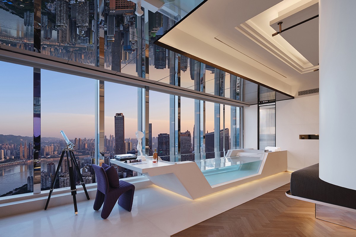 BIM建筑|ISEYA 浮云高空酒店【朝天门旗舰店】/布道空间设计 BIM建筑|ISEYA 浮云高空酒店【朝天门旗舰店】/布道空间设计