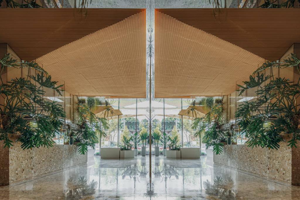 BIM建筑|日常风景下自然生长的空间:“伞之丘”生活方式集合店 / line+建筑事务所+gad BIM建筑|日常风景下自然生长的空间:“伞之丘”生活方式集合店 / line+建筑事务所+gad