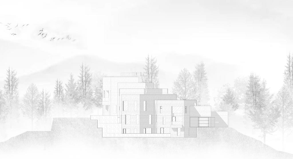 BIM建筑|高山流水 松林里的红色石屋 / 素建筑设计事务所 BIM建筑|高山流水 松林里的红色石屋 / 素建筑设计事务所