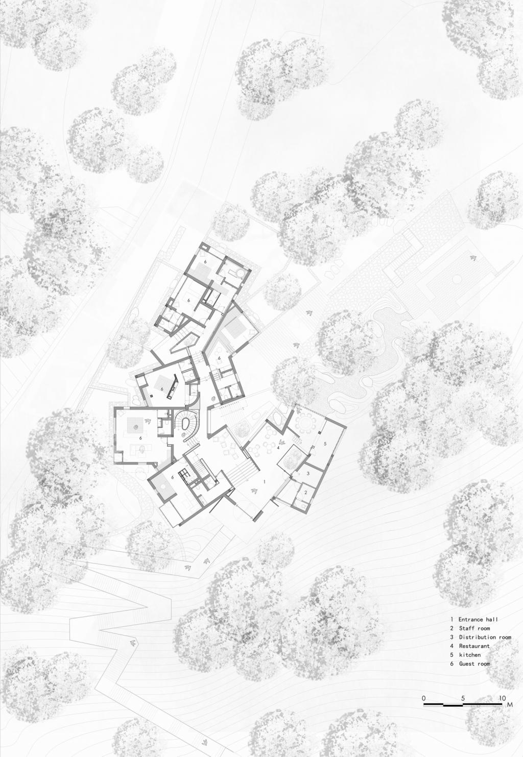 BIM建筑|高山流水 松林里的红色石屋 / 素建筑设计事务所 BIM建筑|高山流水 松林里的红色石屋 / 素建筑设计事务所