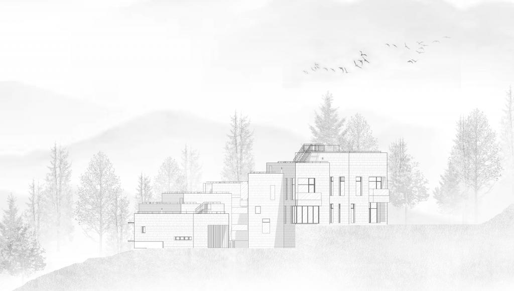 BIM建筑|高山流水 松林里的红色石屋 / 素建筑设计事务所 BIM建筑|高山流水 松林里的红色石屋 / 素建筑设计事务所