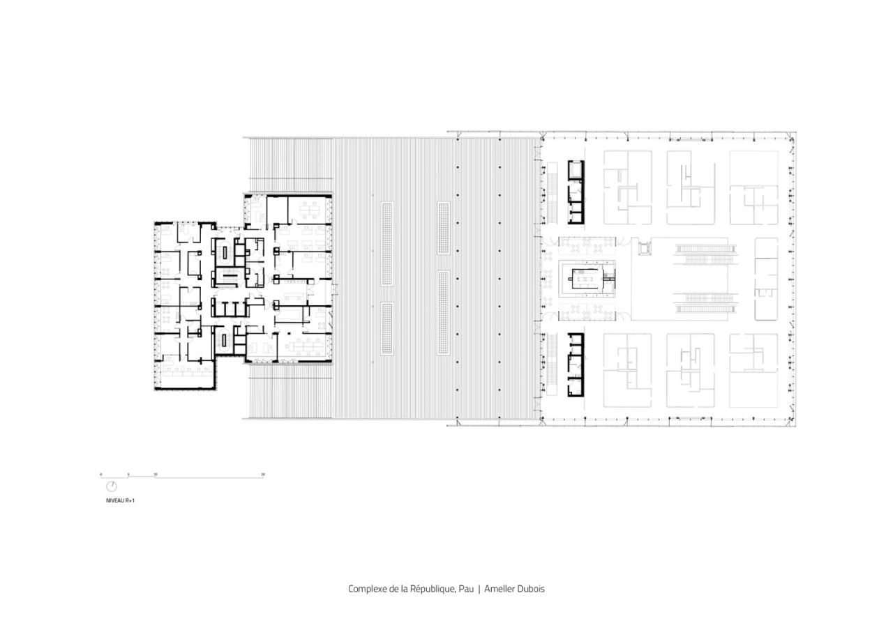 BIM建筑|黑白覆盖,法国波城共和国综合楼 / Ameller Dubois BIM建筑|黑白覆盖,法国波城共和国综合楼 / Ameller Dubois