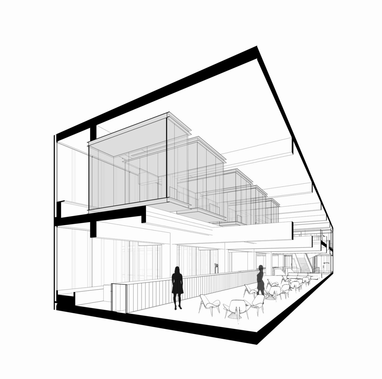 BIM建筑|将悬浮会议室引入移卡办公空间 / JSPA Design BIM建筑|将悬浮会议室引入移卡办公空间 / JSPA Design