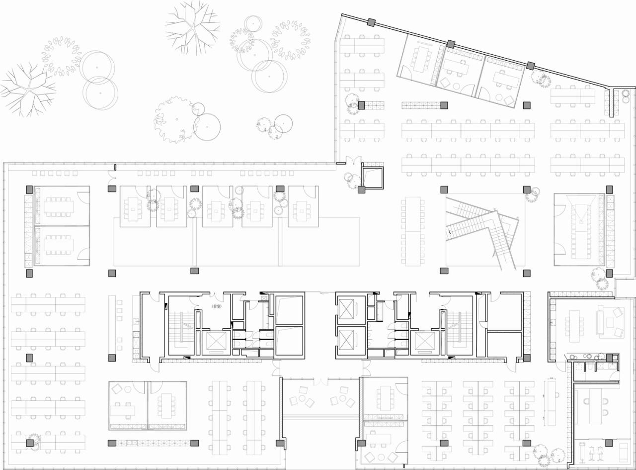 BIM建筑|将悬浮会议室引入移卡办公空间 / JSPA Design BIM建筑|将悬浮会议室引入移卡办公空间 / JSPA Design