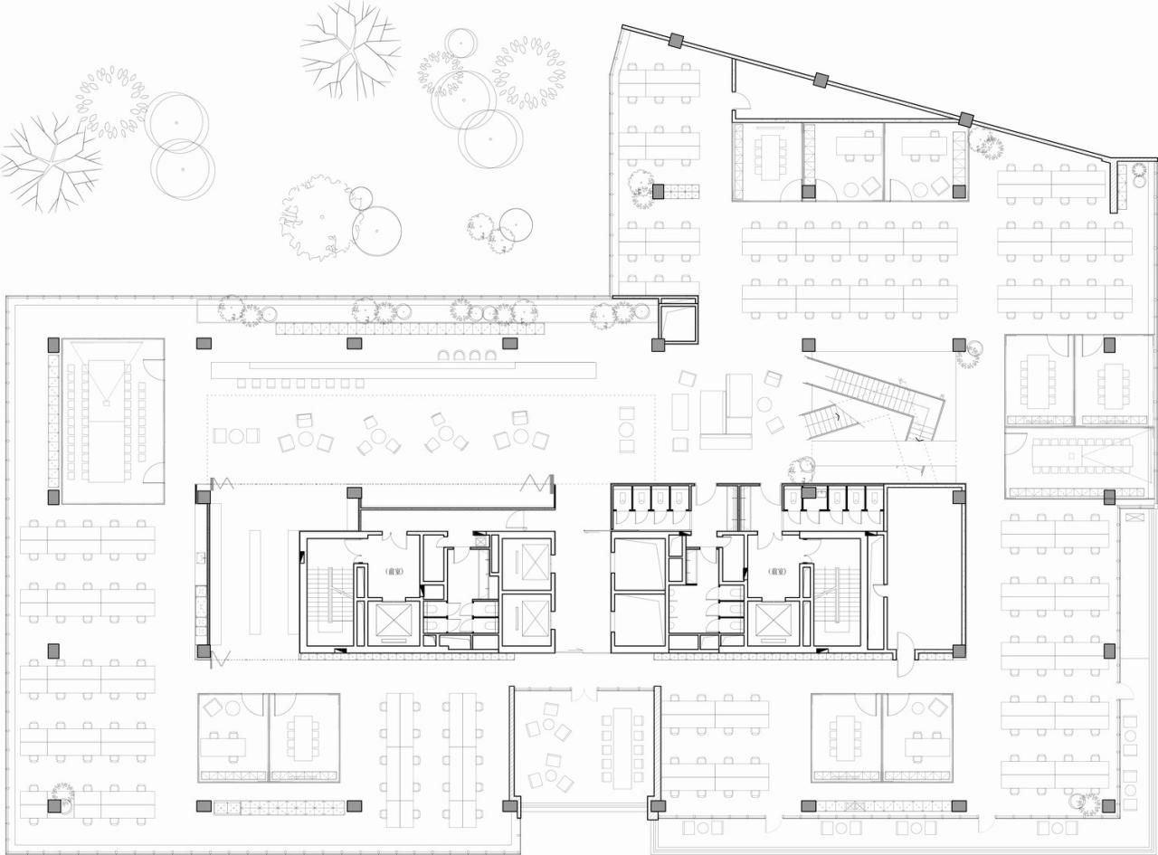 BIM建筑|将悬浮会议室引入移卡办公空间 / JSPA Design BIM建筑|将悬浮会议室引入移卡办公空间 / JSPA Design