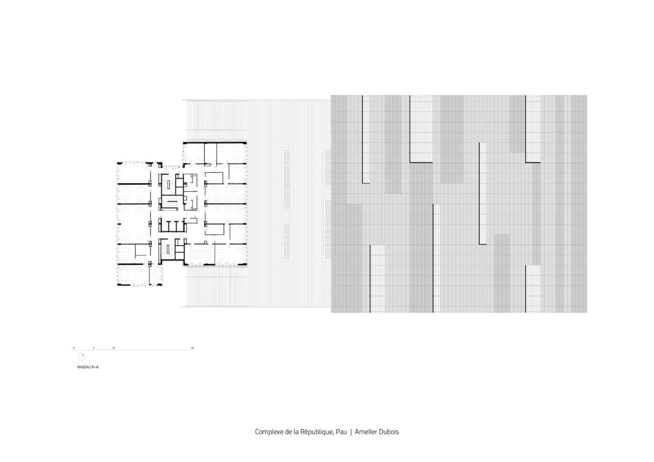 BIM建筑|黑白覆盖,法国波城共和国综合楼 / Ameller Dubois BIM建筑|黑白覆盖,法国波城共和国综合楼 / Ameller Dubois