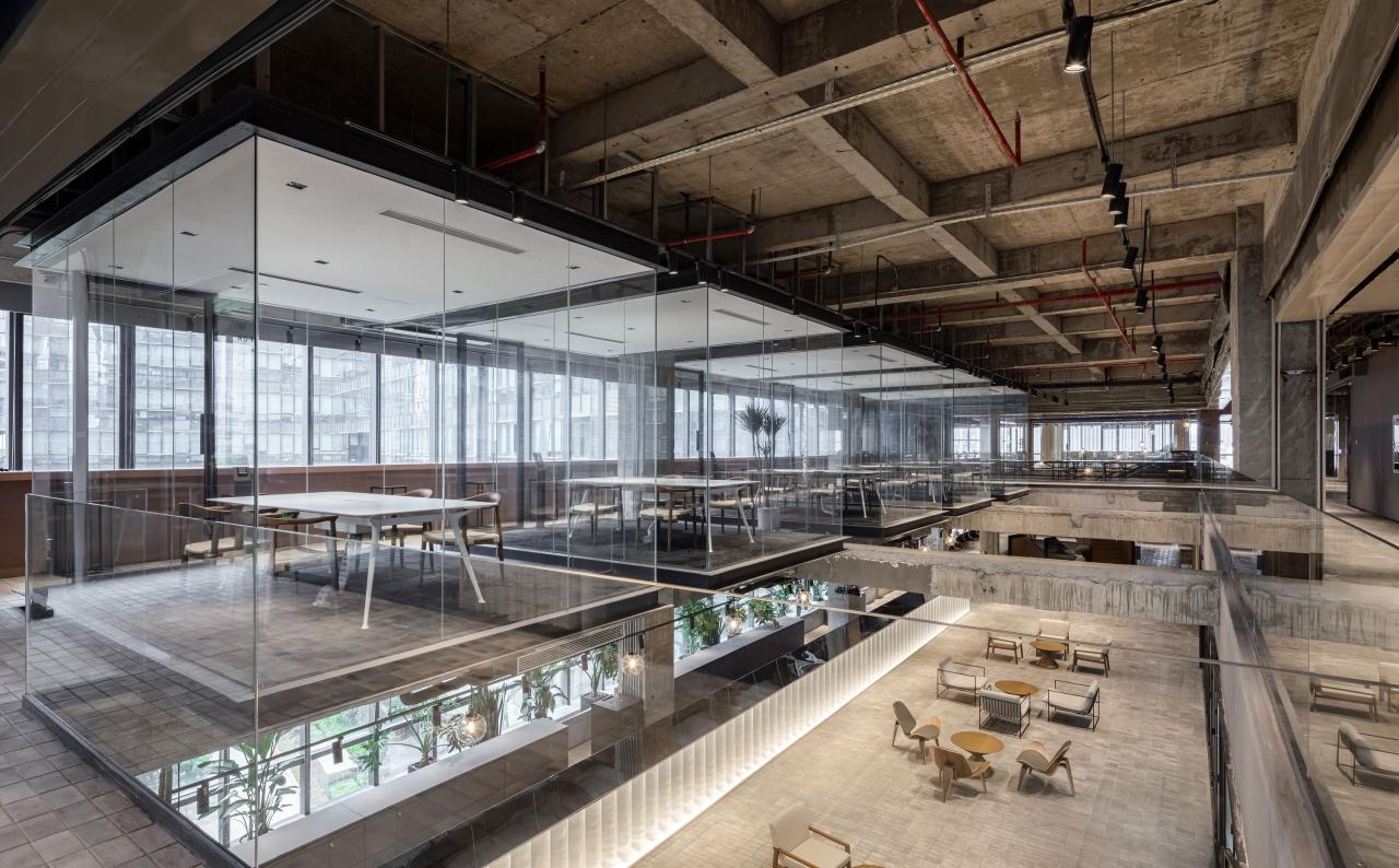 BIM建筑|将悬浮会议室引入移卡办公空间 / JSPA Design BIM建筑|将悬浮会议室引入移卡办公空间 / JSPA Design