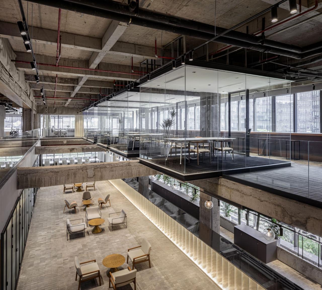 BIM建筑|将悬浮会议室引入移卡办公空间 / JSPA Design BIM建筑|将悬浮会议室引入移卡办公空间 / JSPA Design