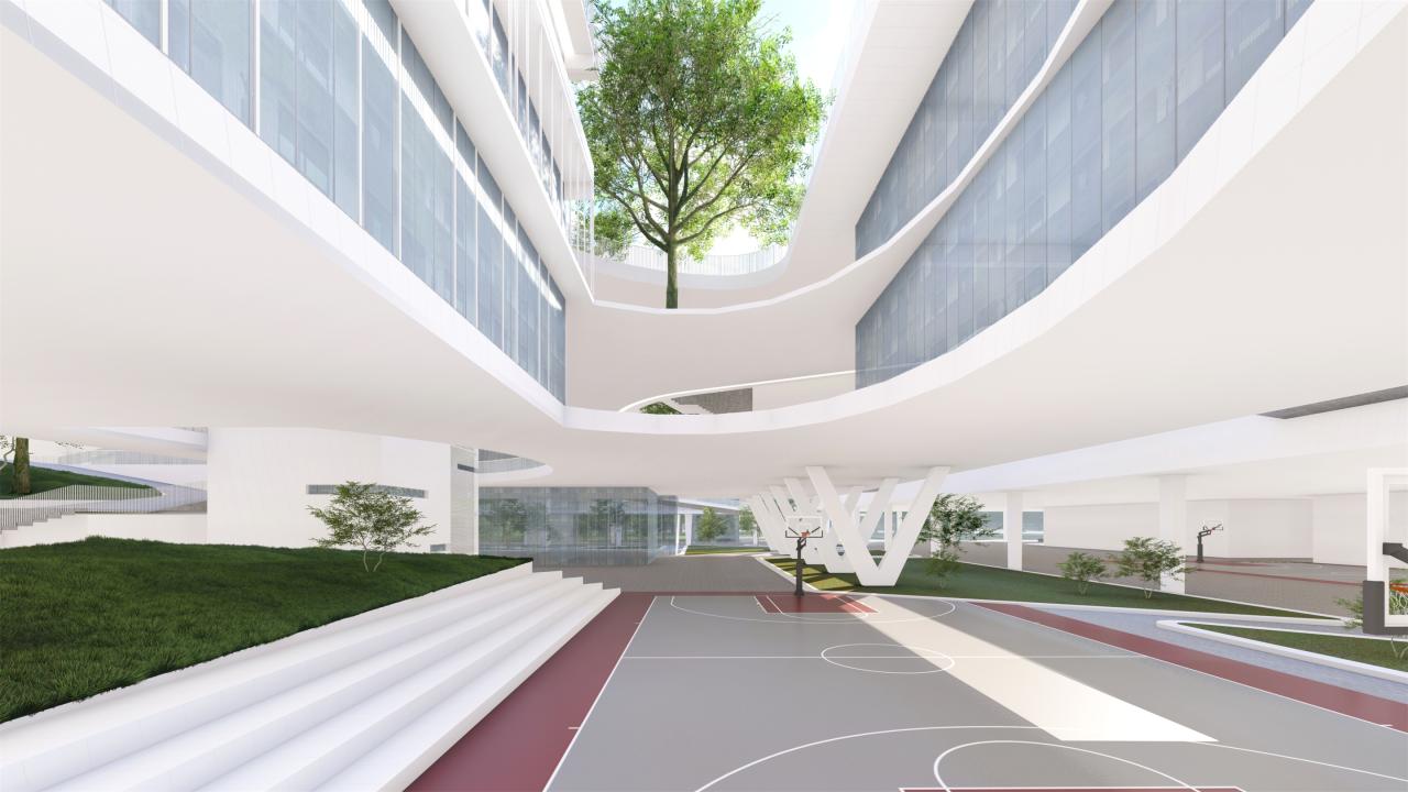 BIM建筑|山间学堂:深圳市第三十三高级中学(中标候选方案) / 上海华都建筑规划设计有限公司 BIM建筑|山间学堂:深圳市第三十三高级中学(中标候选方案) / 上海华都建筑规划设计有限公司