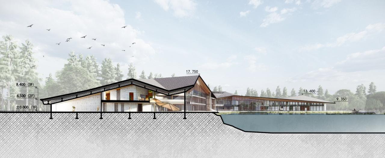 BIM建筑|长兴岛郊野公园游客中心 / 米川工作室 + 水石设计 BIM建筑|长兴岛郊野公园游客中心 / 米川工作室 + 水石设计