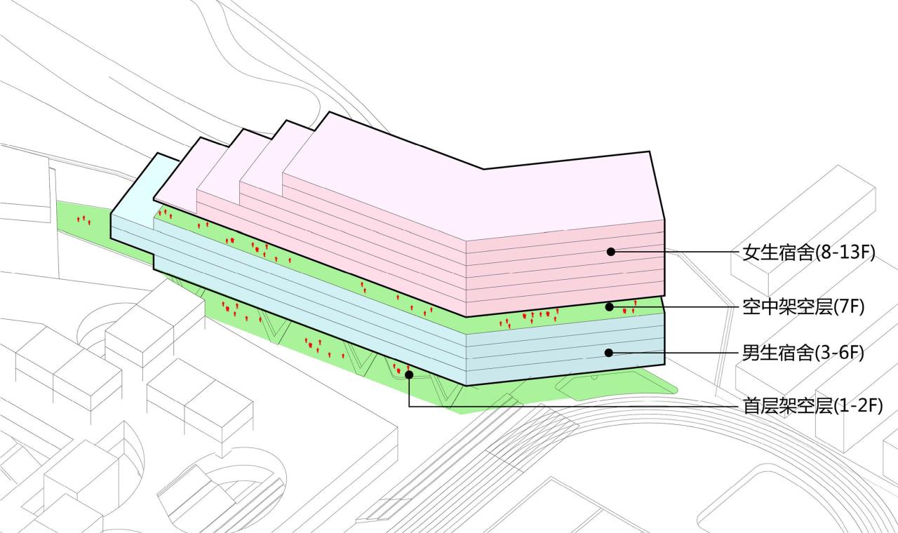 BIM建筑|山间学堂:深圳市第三十三高级中学(中标候选方案) / 上海华都建筑规划设计有限公司 BIM建筑|山间学堂:深圳市第三十三高级中学(中标候选方案) / 上海华都建筑规划设计有限公司